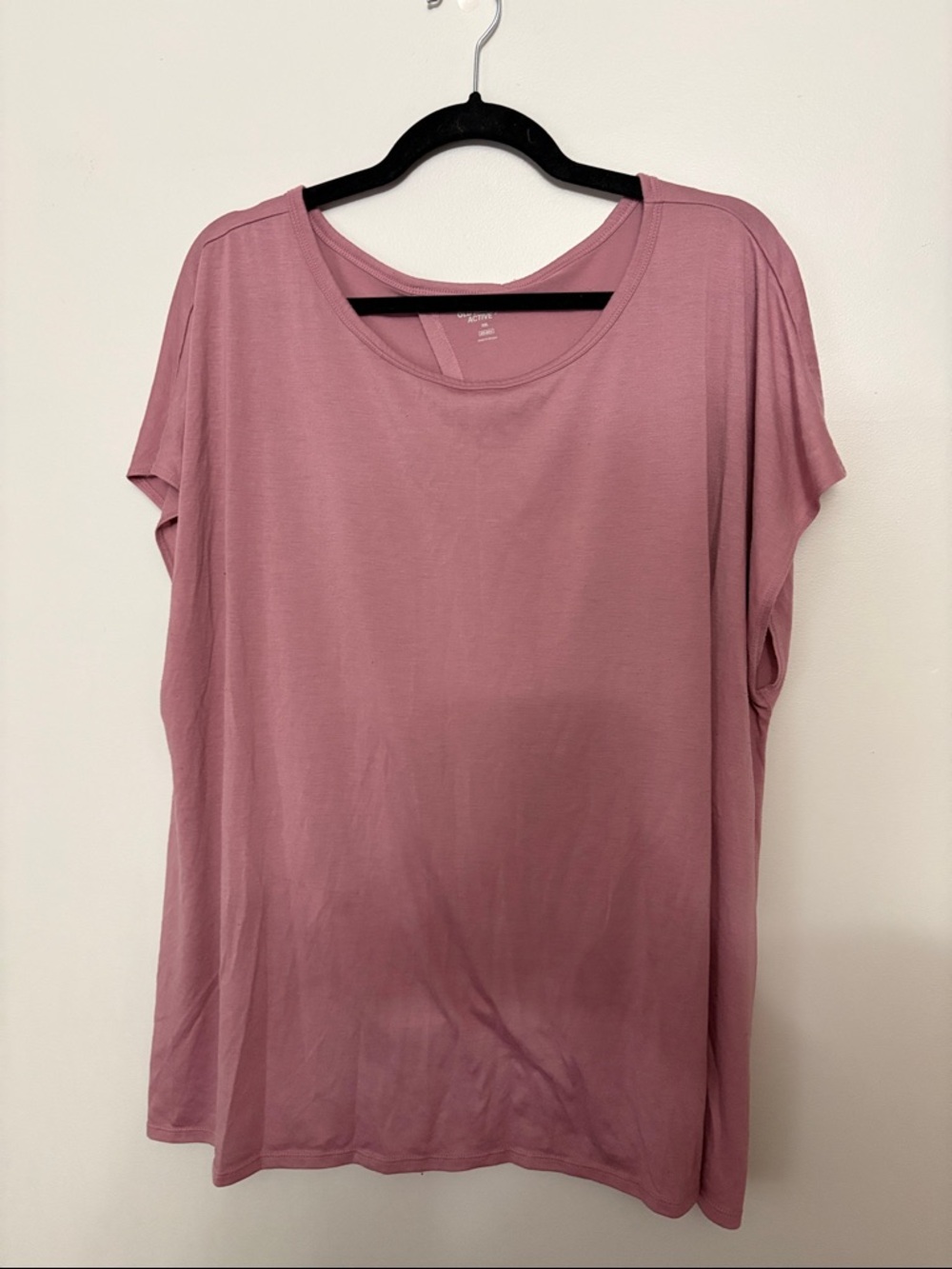 Old Navy Women's Mauve Short Sleeve Scoop Neck Active Shirt